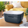 Zásuvkový box Leitz Cosy zamatový sivý