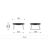 Taburet Chic Lounge, nohy Metallic, látka Synergy LDS 73