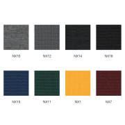 Jednokreslo Vancouver Lite, lyžinové nohy chróm, látka Next NX-1 žltá, paraván látka NX-16 čierna