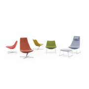 Kreslo Chic Lounge, nohy Metallic, látka Synergy LDS 73