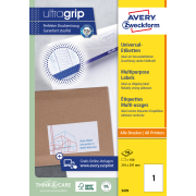Etikety univerzálne 210x297mm Avery A4 100 hárkov