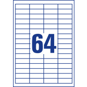 Etikety univerzálne 48,5x16,9mm Avery A4 100 hárkov