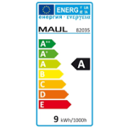 Lampa stolná LED MAUL Atlantic so svorkou strieborná