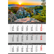 Trojmesačný kalendár Hory 2024