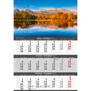 Trojmesačný kalendár Hory 2024