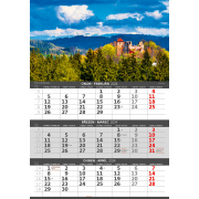 Trojmesačný kalendár Hory 2024