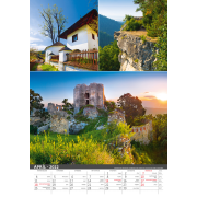 Nástenný kalendár Pohľadnice zo Slovenska 2024