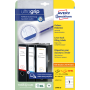 Etikety univerzálne na zakladače 38x192mm Avery A4 25+5 hárkov
