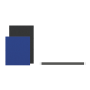 Priečkový paraván Akustik, 60x156,5 cm, antracit