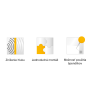 Priečkový paraván Akustik, 100x118 cm, sv.sivý