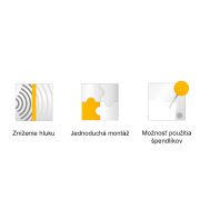 Paraván na plochu stola Akustik, 120 cm, sv.sivý