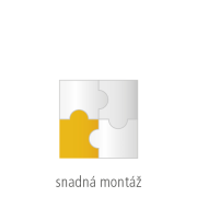 Paraván na plochu stola Akustik, 120 cm, sv.sivý