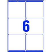 Etikety na zásielky 99,1x93,1mm Avery A4 100 hárkov, laser