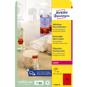 Etikety Avery odnímateľné 99,1x38,1 mm neónové červené