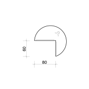 Doplnkový stôl Flex, ľavý, 120x75,5x(80x60) cm, agát/kov