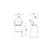 Barová stolička Aoki Bar, čierna