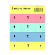 Šatňový blok, 100 lístkov - farebný papier