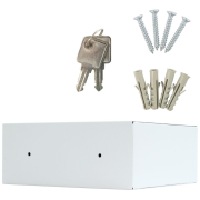 Nábytkový sejf Home Case 1, cylindrický zámok, sivý