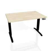 Pracovný stôl Motion, PO, 3S, 160x61-128x80 cm, agát/čierna