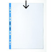 Euroobal DURABLE A4 90mic s modrým okrajom 100ks