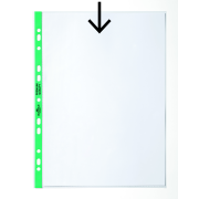 Euroobal DURABLE A4 90mic so zeleným okrajom 100ks