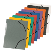 Kartónový obal hladký s gumičkou Q-CONNECT čierny