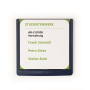 Informačná tabuľka Click Sign 149x148,5 modrá