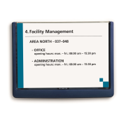 Informačná tabuľka Click Sign 210x148,5 modrá