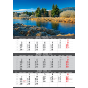 Trojmesačný kalendár Hory 2025