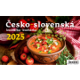 Stolový kalendár riadkový - Česko-slovenská kuchárka 2025