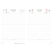 Diár Flip denný A5 14,3x20,5cm - antracit/magenta 2025