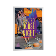 Samolepiaci Duraframe Poster 50x70cm strieborný