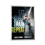 Samolepiaci Duraframe Poster 50x70cm strieborný