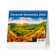 Stolový kalendár riadkový - MiniMax Čarovné Slovensko 2025