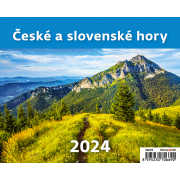 Stolový kalendár riadkový - MiniMax České a slovenské hory 2025