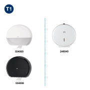 Toaletný papier 1-vrstv. TORK Jumbo 26 cm, návin 480 m, sivý T1 (6 ks)