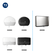 Toaletný papier 2-vrstv. TORK Mini Jumbo 18,8 cm, návin 170 m, biely T2 (12 ks)