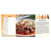 Stolový kalendár riadkový - Kuchárka 2025