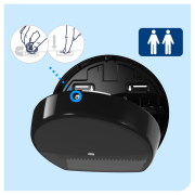 Zásobník na toaletný papier TORK Mini Jumbo čierny T2