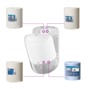 Zásobník TORK so stredovým odvíjaním biely M2