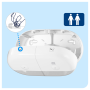 Zásobník Tork SmartOne® mini dvojitý na toaletný papier v kotúči, biely