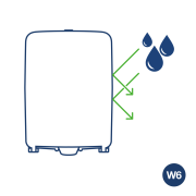 Zásobník na papierové utierky v roliach TORK Performance tyrkysový/biely W6