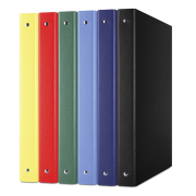 Zakladač 4-krúžkový DONAU poloplastový 3,5cm červený