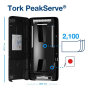 Zásobník na nadväzujúce papierové utierky Tork PeakServe, čierny H5