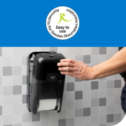 Zásobník na 2 kotúče bezdutinkového toaletného papiera Tork OptiServe, čierny T7