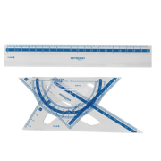 Súprava školských pomôcok KEYROAD plastová transparentná