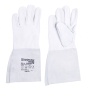 Rukavice ochranné celokoženné DONAU SAFETY zváracie TIG bielo-šedé veľ. 10/XL