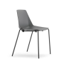 Jedálenská stolička Com, nohy čierne RAL9017, sivá antracit RAL 7011