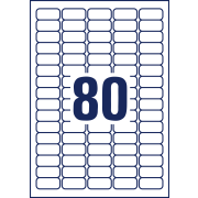 Etikety univerzálne 35,6x16,9mm Avery A4, silne lepivé 20 hárkov