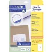 Etikety univerzálne 210x297mm Avery A4 25+5 hárkov